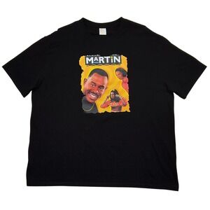 Martin Lawrence Show Graphic T-Shirt Men 3XL Slim Black 90s Sitcom Sheneneh Gina